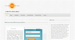 Desktop Screenshot of californiainjurydoctors.com